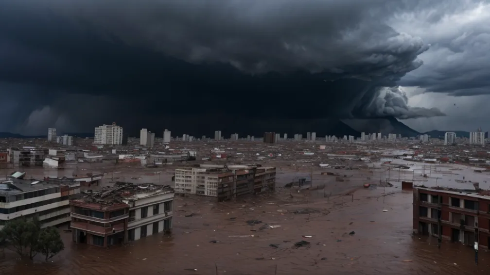 Tornadă și inundații devastatoare în Chile: 60.000 de persoane au rămas fără electricitate