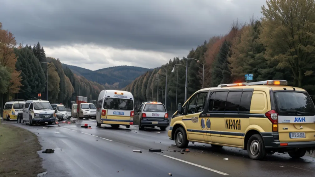 Accident mortal în Germania: Un copil de 10 ani a murit după coliziunea dintre un taxi și un autobuz