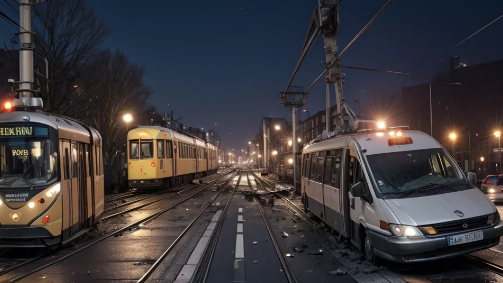 Accident la Berlin: Tramvai deraiat după coliziune cu o mașină, trei persoane rănite