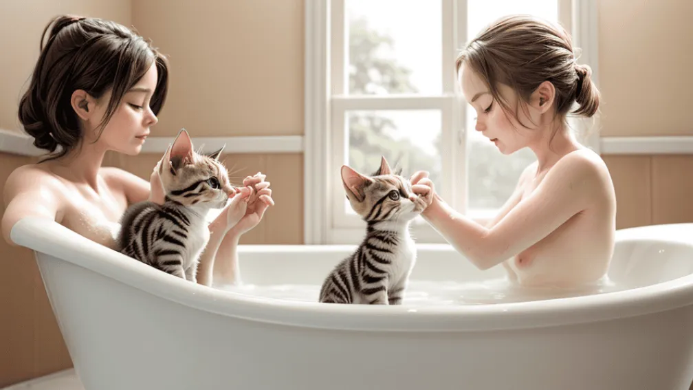 Influencerul Mowky, mușcat de un pui de pisică în timpul unui live stream
