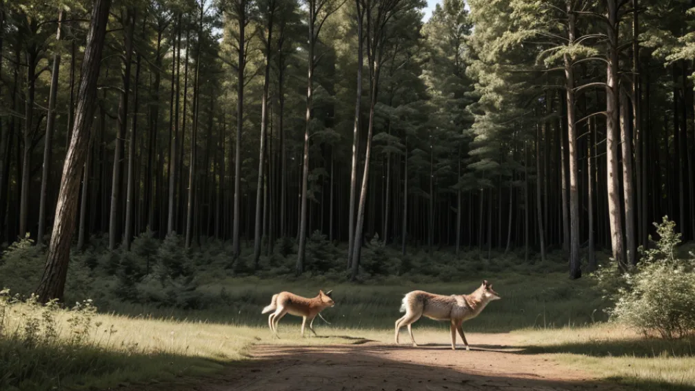 Imagine spectaculoasă: Un lup târăște o căprioară pe drum în Pădurea Neagră, Germania