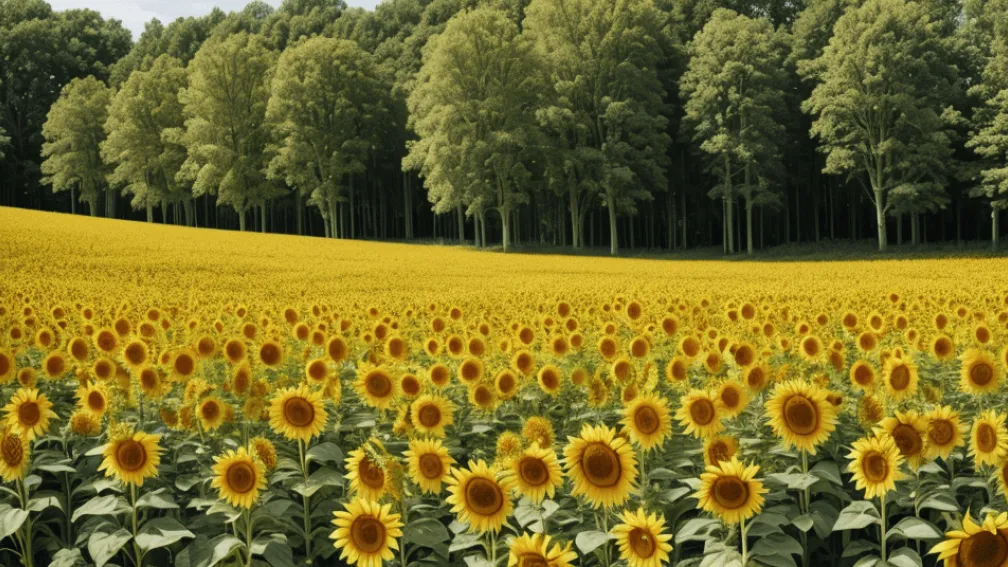 Ghicitoarea Săptămânii: Poți găsi fluturele ascuns printre florile soarelui?