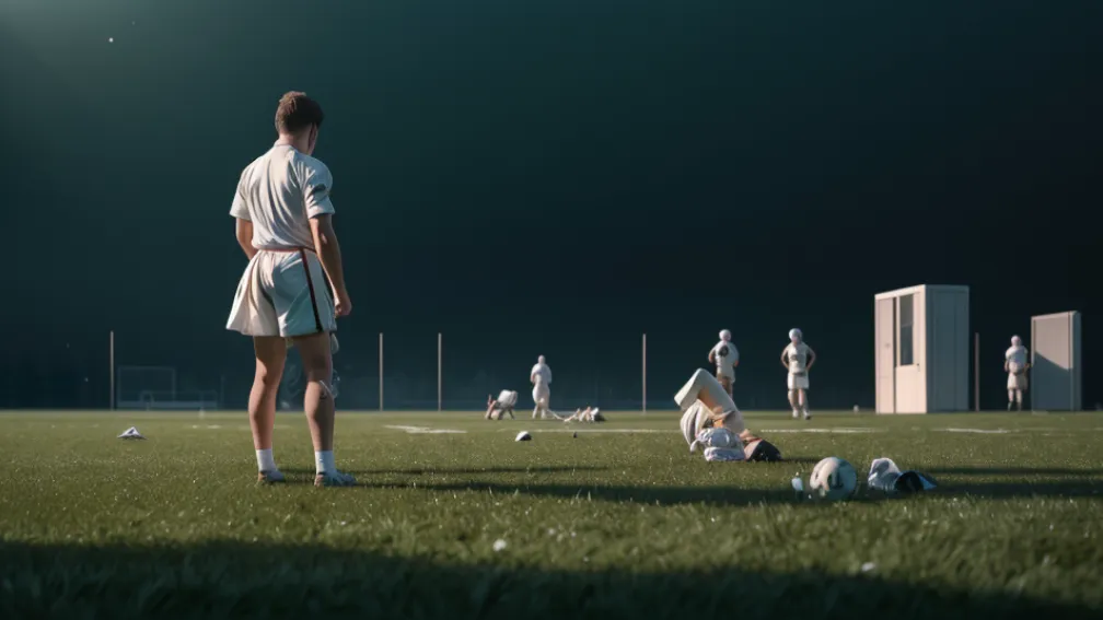 Accidentare horror pe teren urmată de un moment absurd cu arbitrul: Incident șocant în fotbal