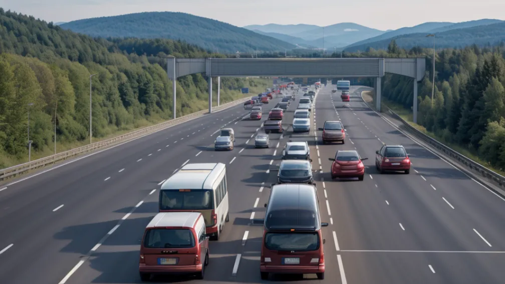 Incident șocant în Germania: Un autobuz a mers cu spatele pe autostrada B9