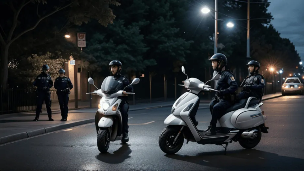 Poliția din Germania a oprit de două ori într-o zi același șofer de trotinetă electrică sub influența drogurilor