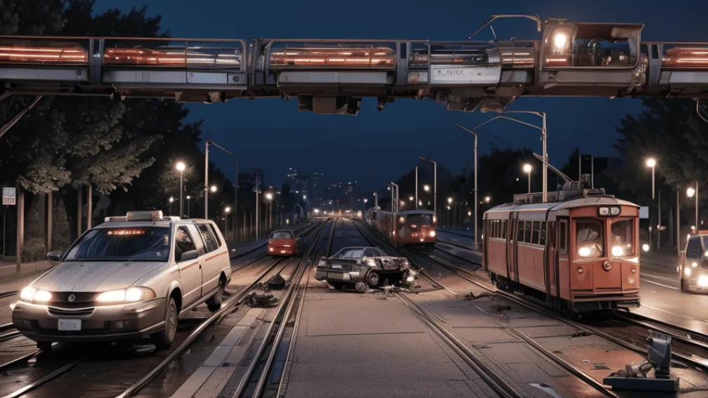 Accident grav în Dortmund: Tramvai deraiat după o coliziune cu o mașină, șoferul autoturismului rănit grav