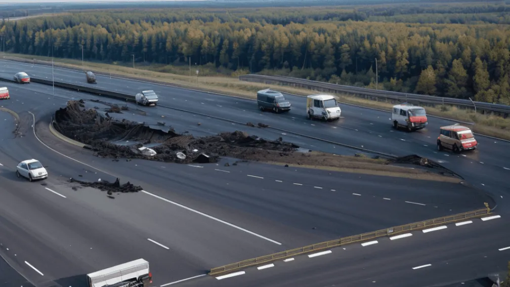Accident major cu camioane pe autostrada A3 din Germania: Scurgere de ulei și blocaj în trafic