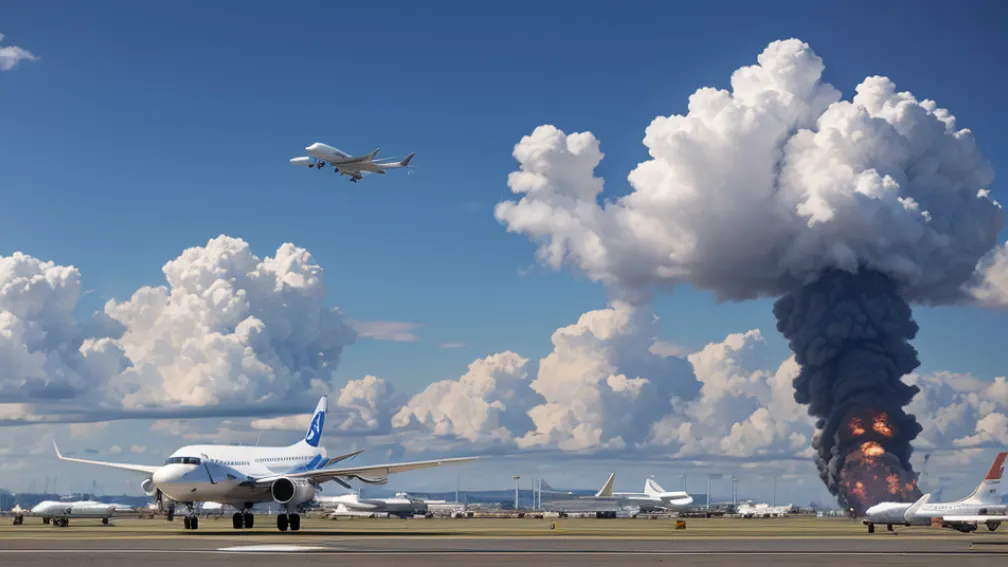 Scurgere de gaze blochează aeroportul din Germania: Spațiul aerian, închis, zboruri redirecționate