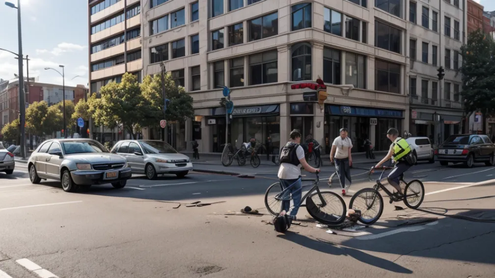 Accident în Germania: Şoferiţă de 19 ani a lovit o biciclistă în Bremerhaven