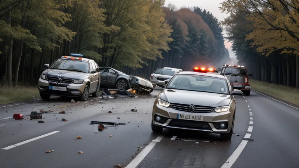 Accident frontal mortal în Germania: Femeie decedată lângă Pleinfeld, un alt șofer în stare critică