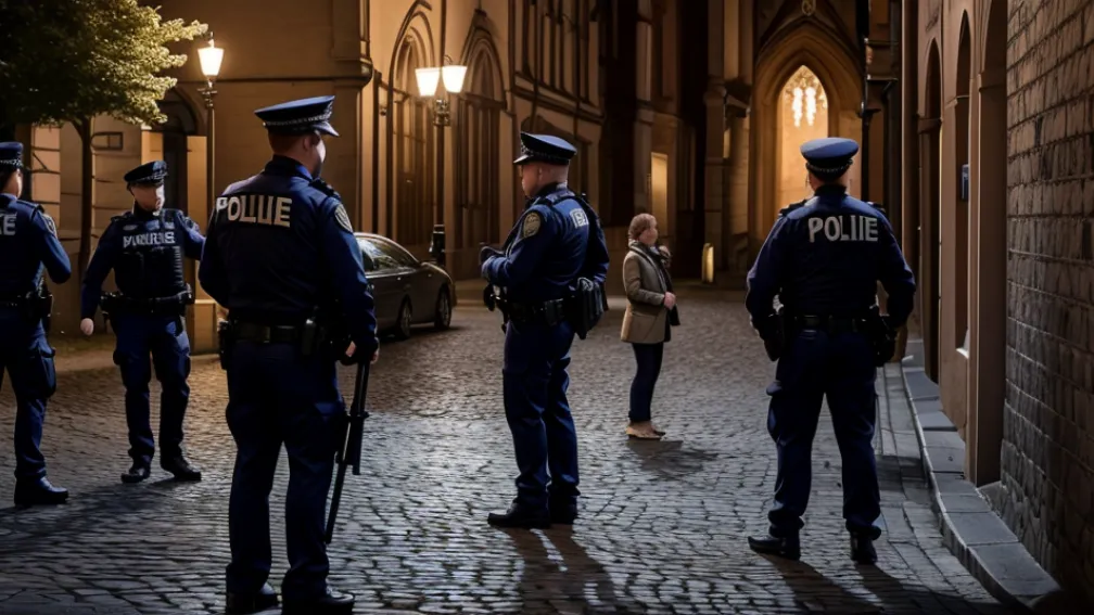Heidelberg: Un bărbat beat care urina lângă o biserică a lovit un polițist și a fost arestat