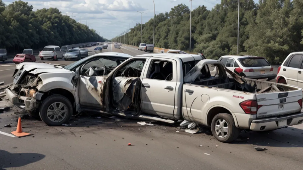 Accident mortal în Germania: Un TIR a rupt parapetul pe autostrada A8 și a lovit o mașină din sens opus, un șofer a decedat