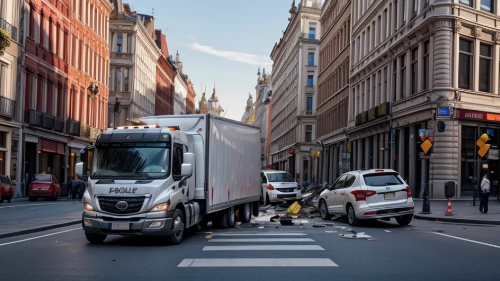 Accident grav în Duisburg: Un camion a lovit o femeie de 90 de ani, aceasta este rănită grav