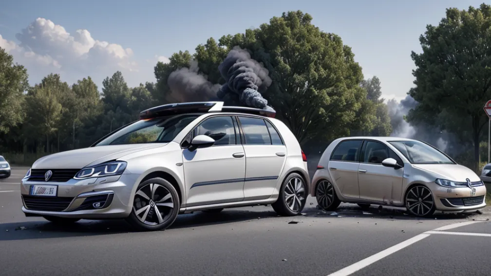 Accident grav în Germania: Șoferul unui Peugeot, rănit serios la Hagen