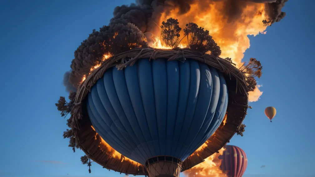 Tragedie la un festival din Mexic: Un bărbat a căzut mortal dintr-un balon cu aer cald în flăcări după ce a salvat persoane