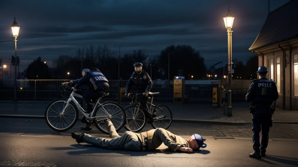 Ciclist beat a atacat polițiștii în Germania, după ce a căzut de pe bicicletă