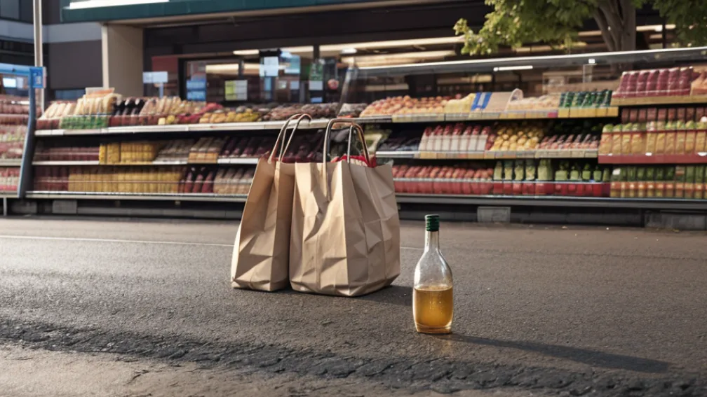 Germania: Hoțul de alcool, prins de poliție cu sticla aproape goală