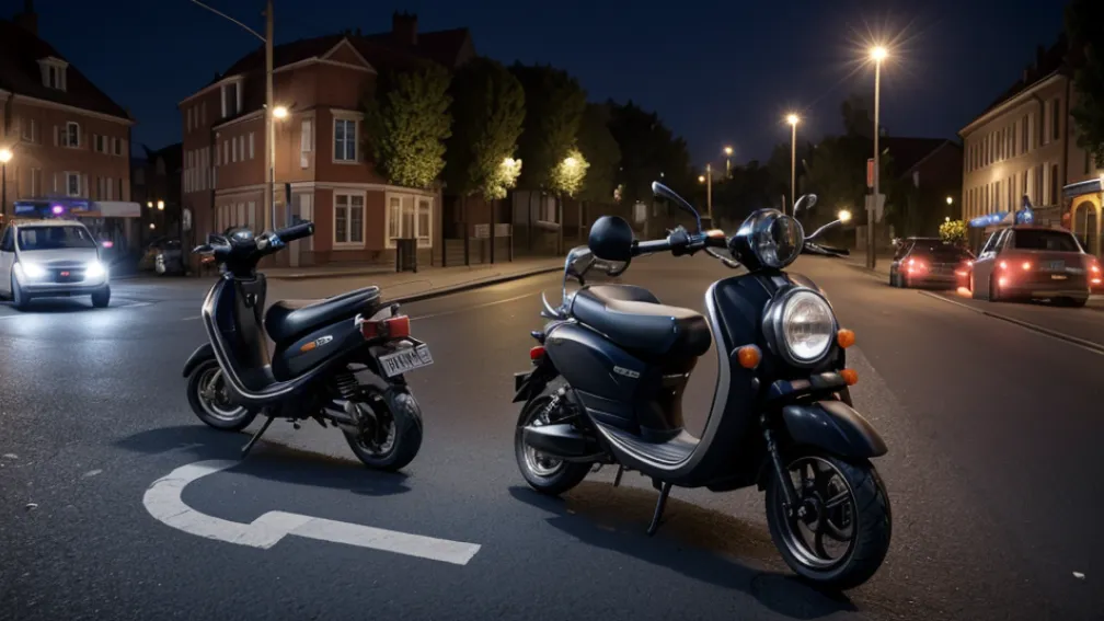 Germania: Șofer beat de moped a intrat într-o mașină oprită în Büsum. Avea 1,85 la mie alcoolemie