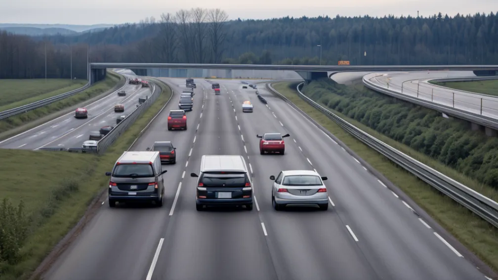 Accident pe autostrada A6 din Germania: Un tir a provocat o coliziune și a fugit de la locul faptei