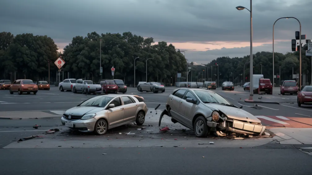 Accident grav în Düsseldorf: Ciclist lovit de un Opel într-un sens giratoriu