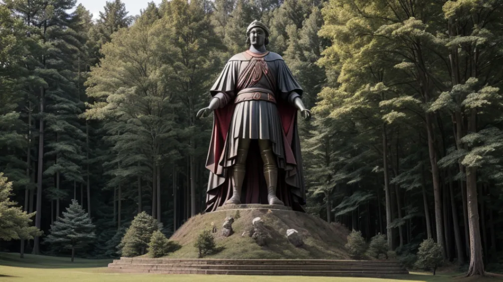 Acțiune inedită în Germania înainte de finala Cupei: Un monument celebru a "îmbrăcat" un tricou uriaș al echipei Arminia Bielefeld