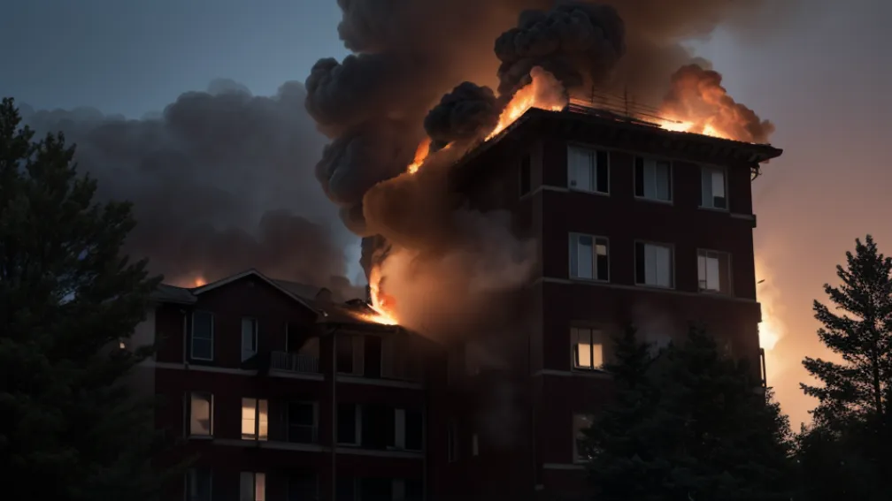 Incendiu în Germania: Pompierii au salvat mamă și fiică dintr-un apartament în flăcări