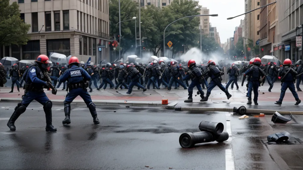 Violențe la o demonstrație pro-Palestina în Berlin: Polițiști răniți, tunuri de apă folosite
