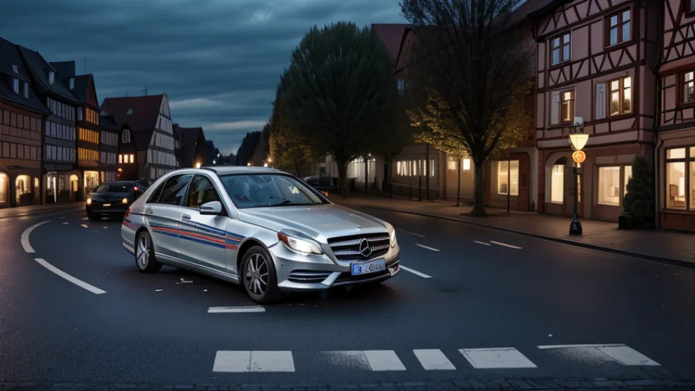 Copil de 8 ani lovit de un Mercedes în Güstrow: Bilanț tragic pe strada Hafenstraße