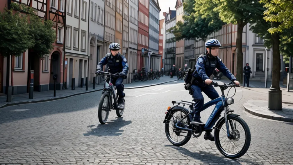 Traficant de droguri prins în Kiel pe o bicicletă electrică furată, după o urmărire