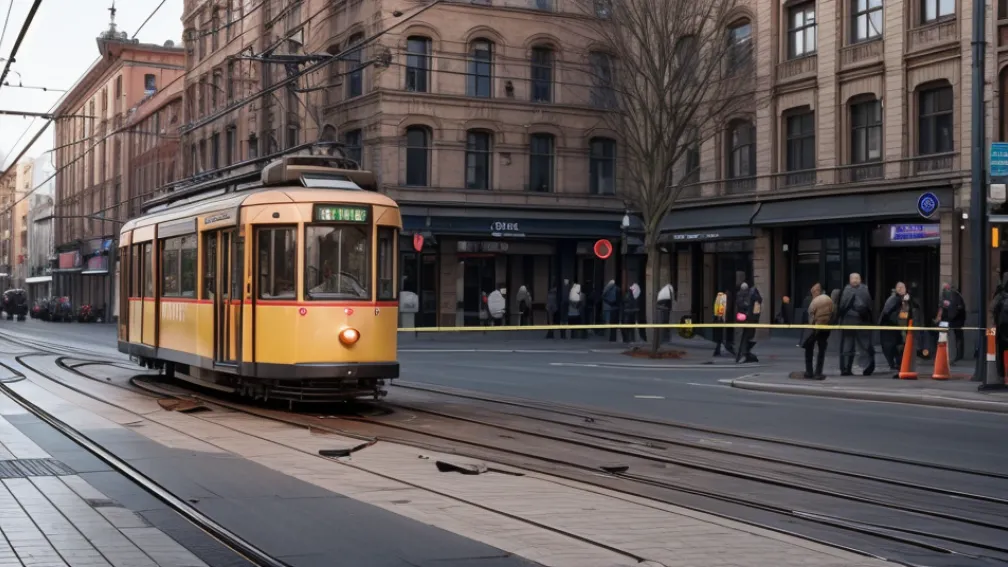 Accident grav în Düsseldorf: Un bărbat a fost lovit de tramvai și rănit critic