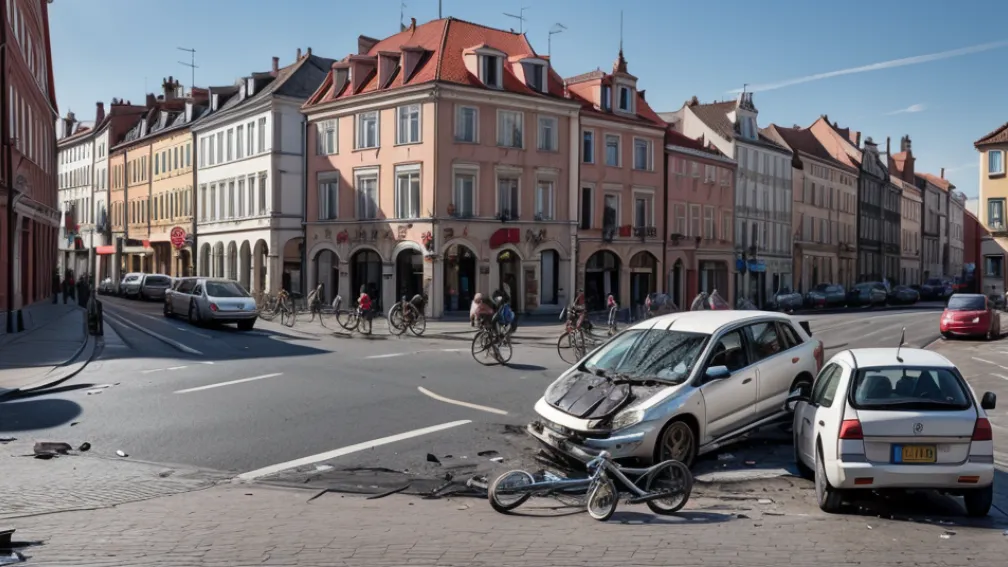 Accident grav în Germania: Mașină a lovit o femeie de 68 de ani pe bicicletă în Recklinghausen