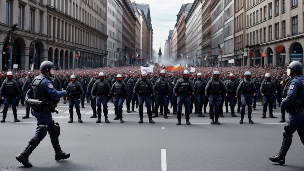 Șeful sindicatului poliției germane: Participanții la proteste "acționează împotriva valorilor noastre, împotriva Germaniei"
