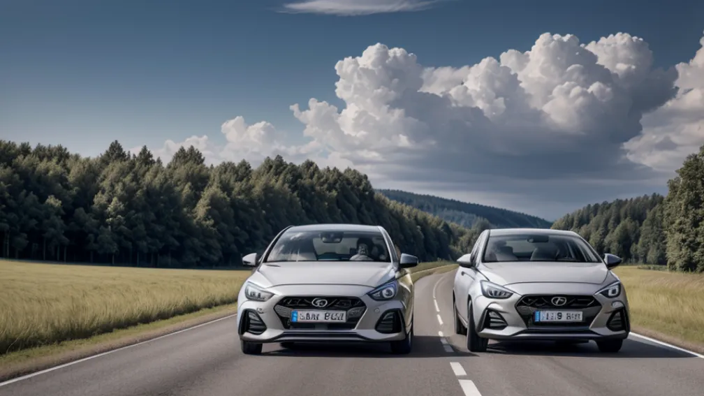 Șofer inconștient în Germania: Un Hyundai I30 N a provocat un incident pe L281 și a fugit de la locul faptei
