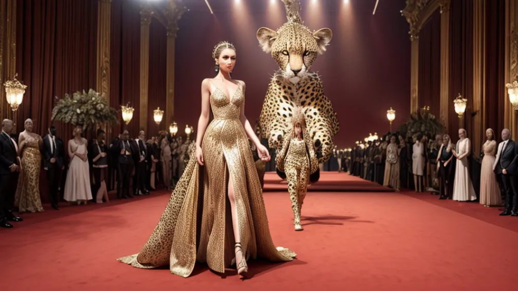 Cannes 2024: Modelul în ținută de ghepard, senzația covorului roșu