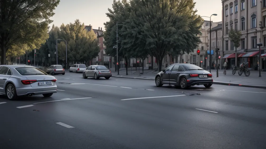 Șofer de 83 de ani a lovit un biciclist pe pista de biciclete în Weimar