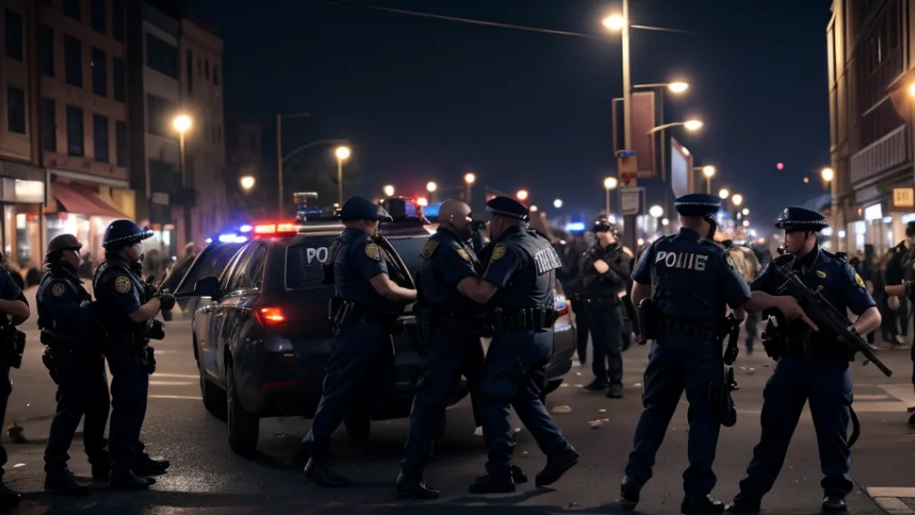 Un bărbat a fost reținut la Frankfurt după ce a atacat o persoană și a agresat polițiștii