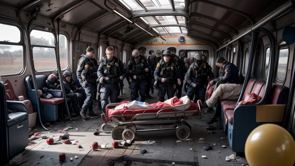 Incident grav într-un tren din Essen: Tineri intoxicați cu gaz ilariant, un adolescent de 15 ani a leșinat