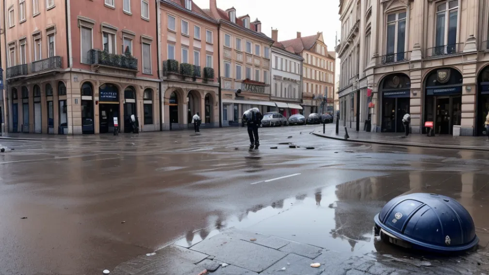 Bărbat beat a atacat polițiștii într-o bancă din Germania