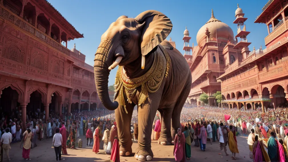 Elefant scăpat de sub control la un festival religios în India: Peste 40 de răniți