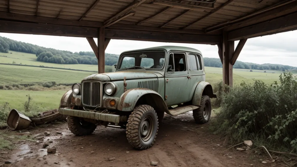 Accident grav în Germania: Șofer de 72 de ani, rănit serios într-un Land Rover oldtimer