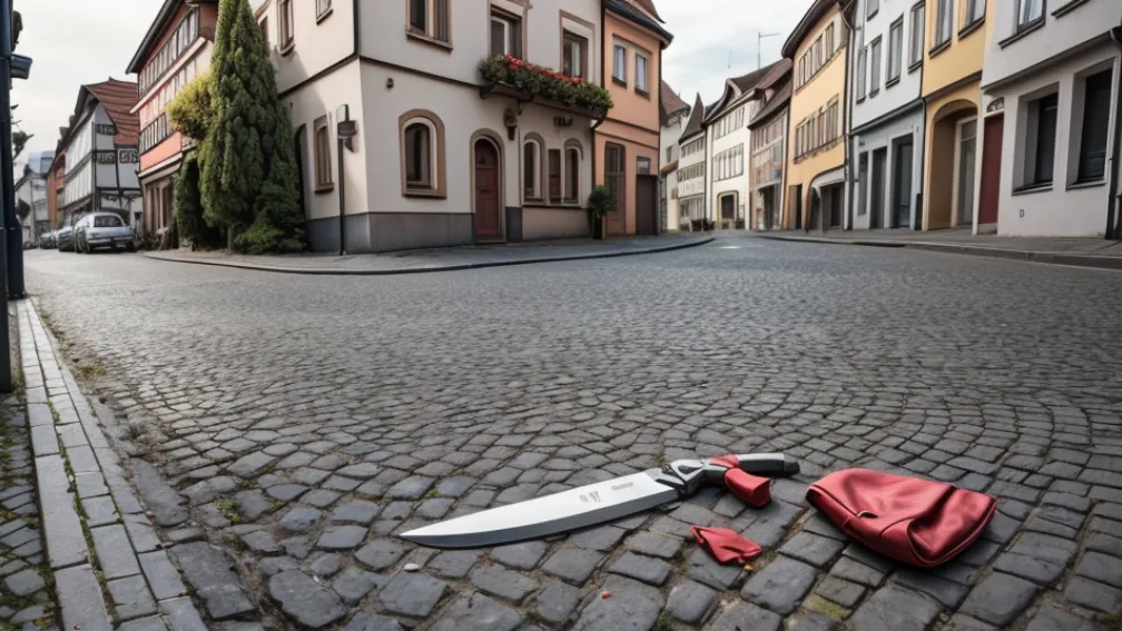 Atac cu cuțitul în Offenburg: Un bărbat a amenințat și jefuit un tânăr de 20 de ani