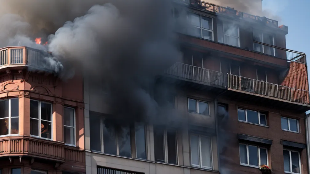 Persoană salvată dintr-un apartament plin de fum în Koblenz, Germania
