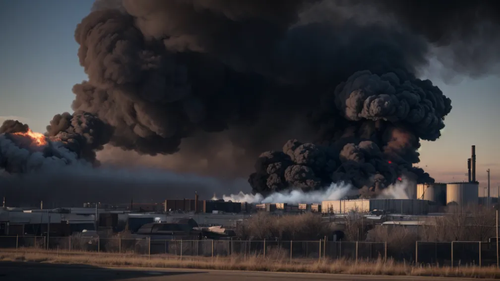 Incendiu major la o fabrică de reciclare din Germania: Alertă de fum toxic, locuitorii sunt sfătuiți să închidă ferestrele