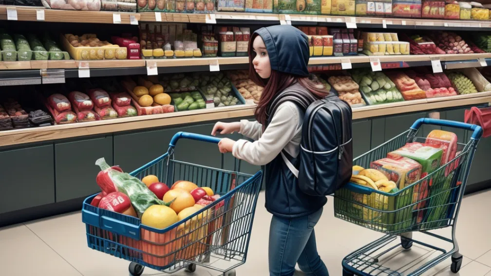 Ulm: Bărbat prins la furat alimente în valoare de peste 40 de euro dintr-un supermarket