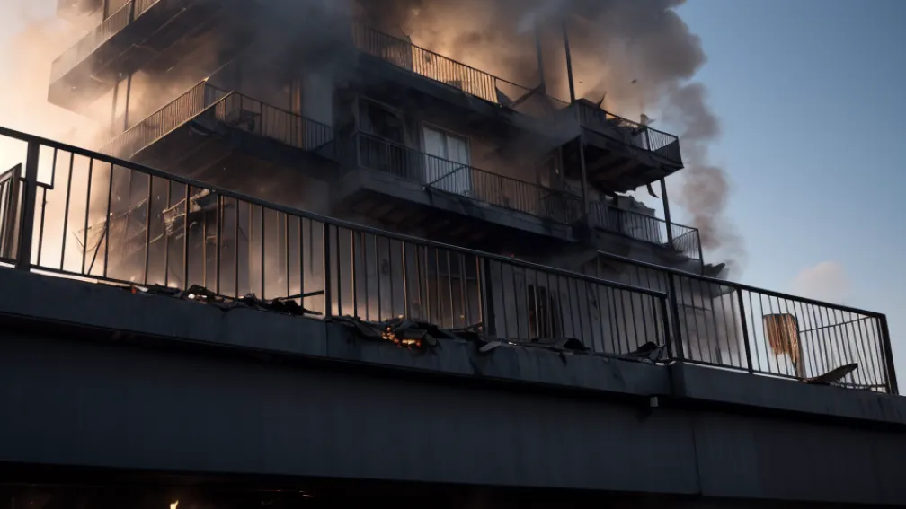 Incendiu pe balcon în Neuenkirchen: Grătarul cu cărbuni a provocat flăcările