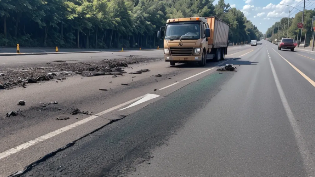 "Mare de bere" pe autostradă: Un camion a pierdut 100 de navete în Germania
