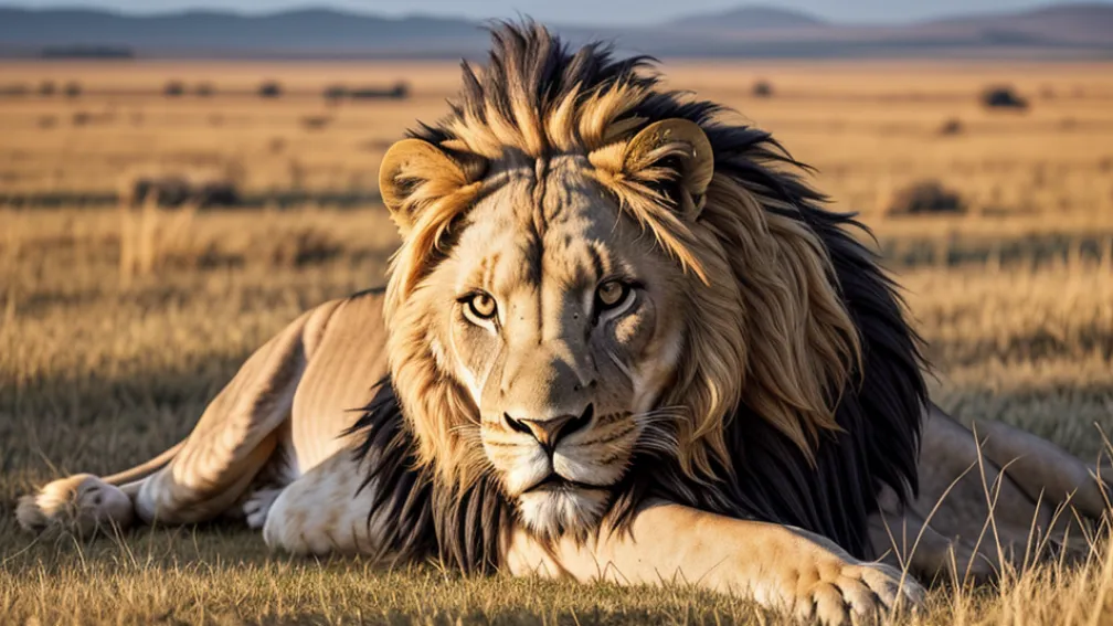 Pradă neobișnuită: Un leu din Masai Mara a furat un obiectiv foto