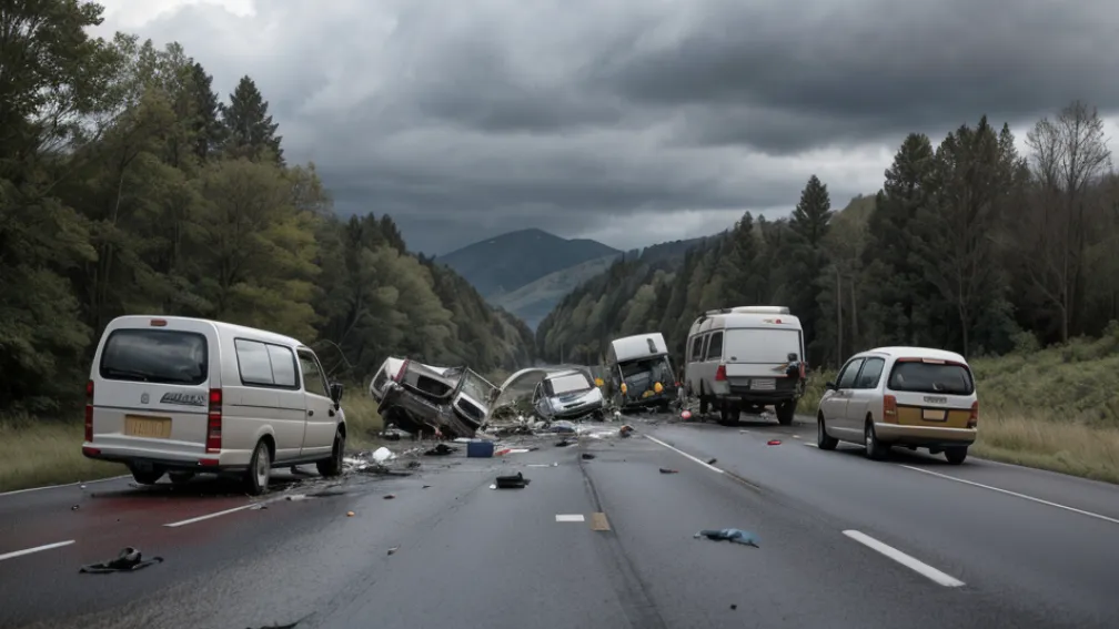 Accident rutier fatal în Bavaria: Autorulotă a lovit motocicletă, un mort și un rănit grav