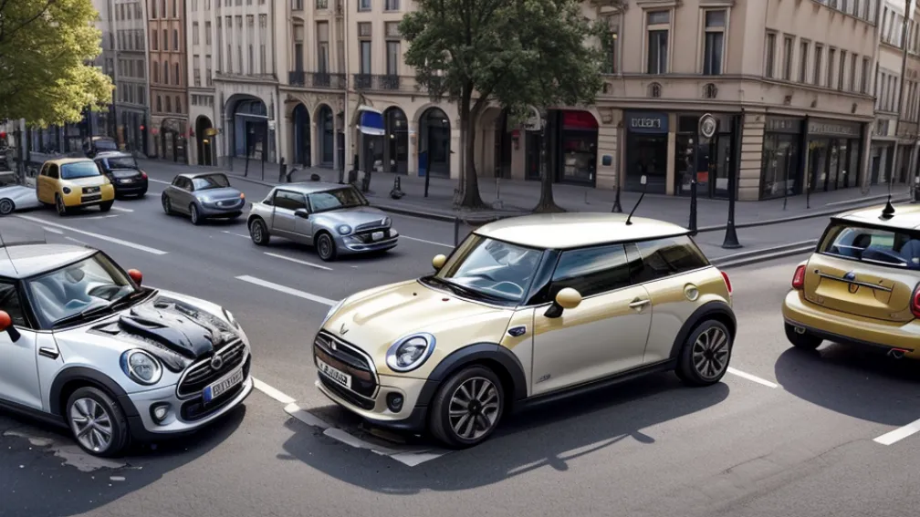 Accident în Mannheim: Un Mini Cooper a provocat un carambol de trei maşini