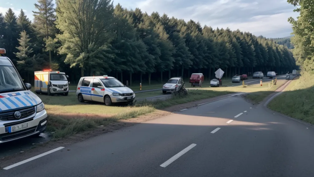 Accident grav în Germania: Motociclist rănit grav în apropiere de Brilon